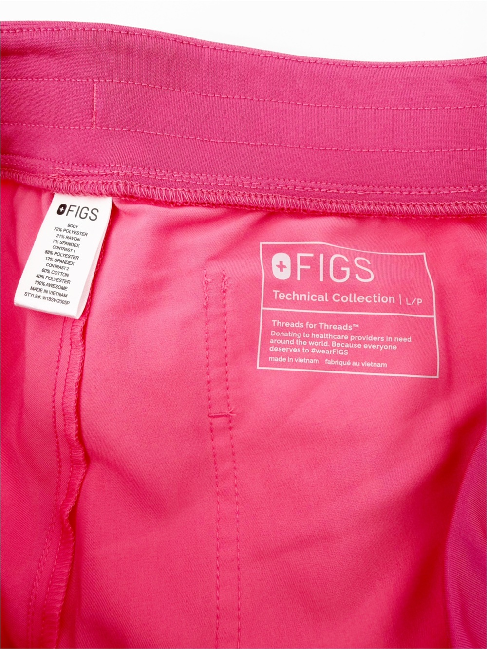 Figs Coral Pink Rafaela Scrub Top Medium and Pants Jogger Large - Picture 10 of 12